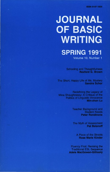 The Journal of Basic Writing