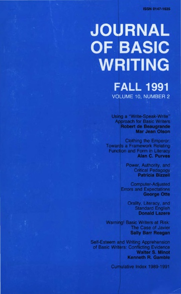 The Journal of Basic Writing