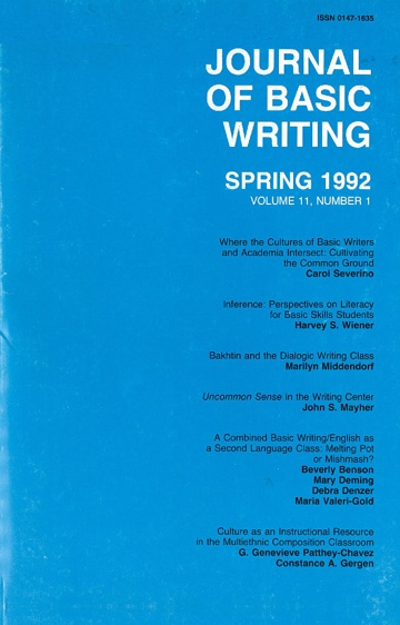 The Journal of Basic Writing