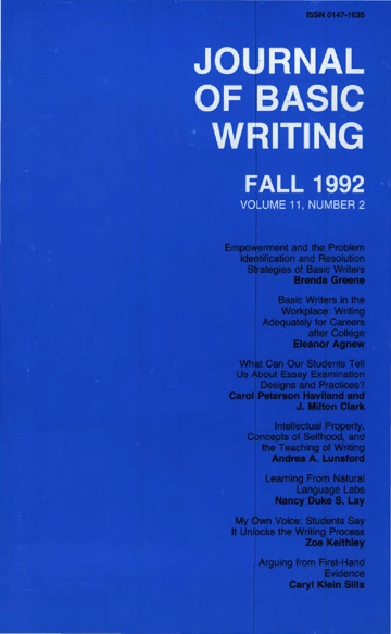 The Journal of Basic Writing