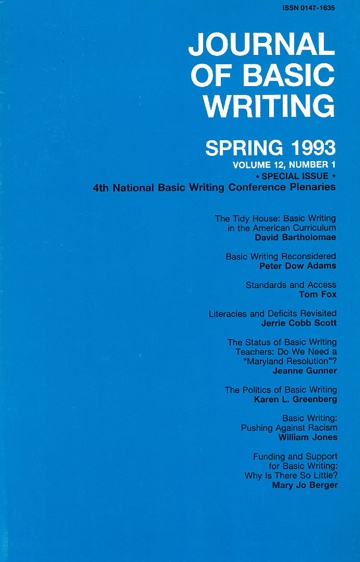 The Journal of Basic Writing