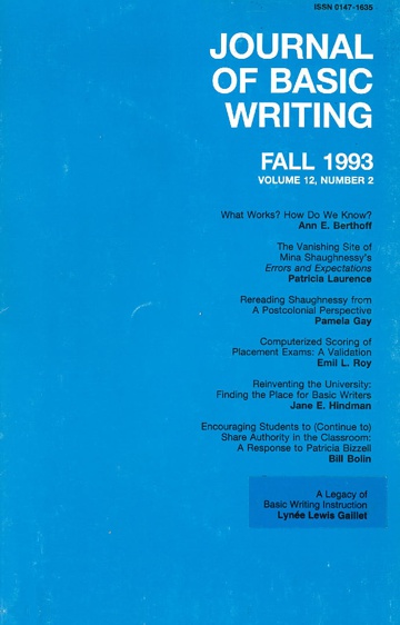 The Journal of Basic Writing