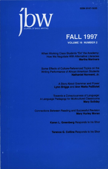 The Journal of Basic Writing