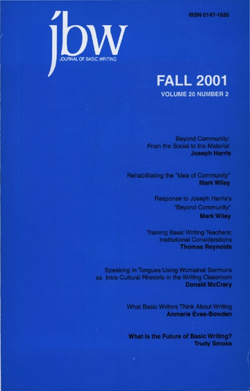 The Journal of Basic Writing