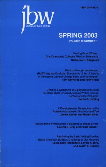 The Journal of Basic Writing