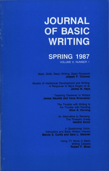 The Journal of Basic Writing