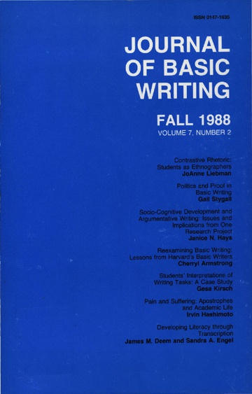 The Journal of Basic Writing