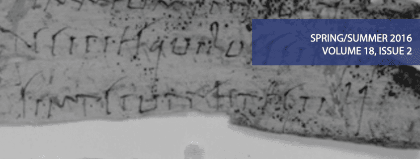 Volume 18 | Issue 2: Spring/Summer 2016