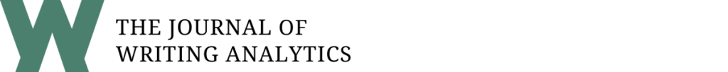 Journals of Writing analytics