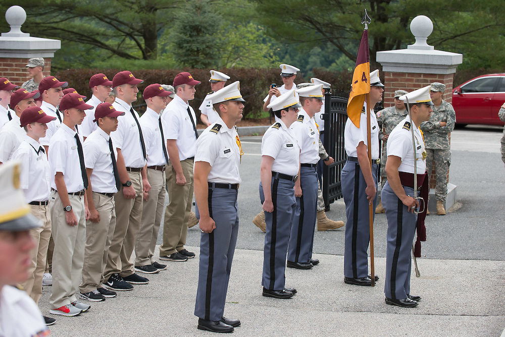 "Rooks" and upper-classmen Core of Cadets.